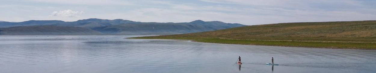 Paddleboarding on Strawberry Reservoir